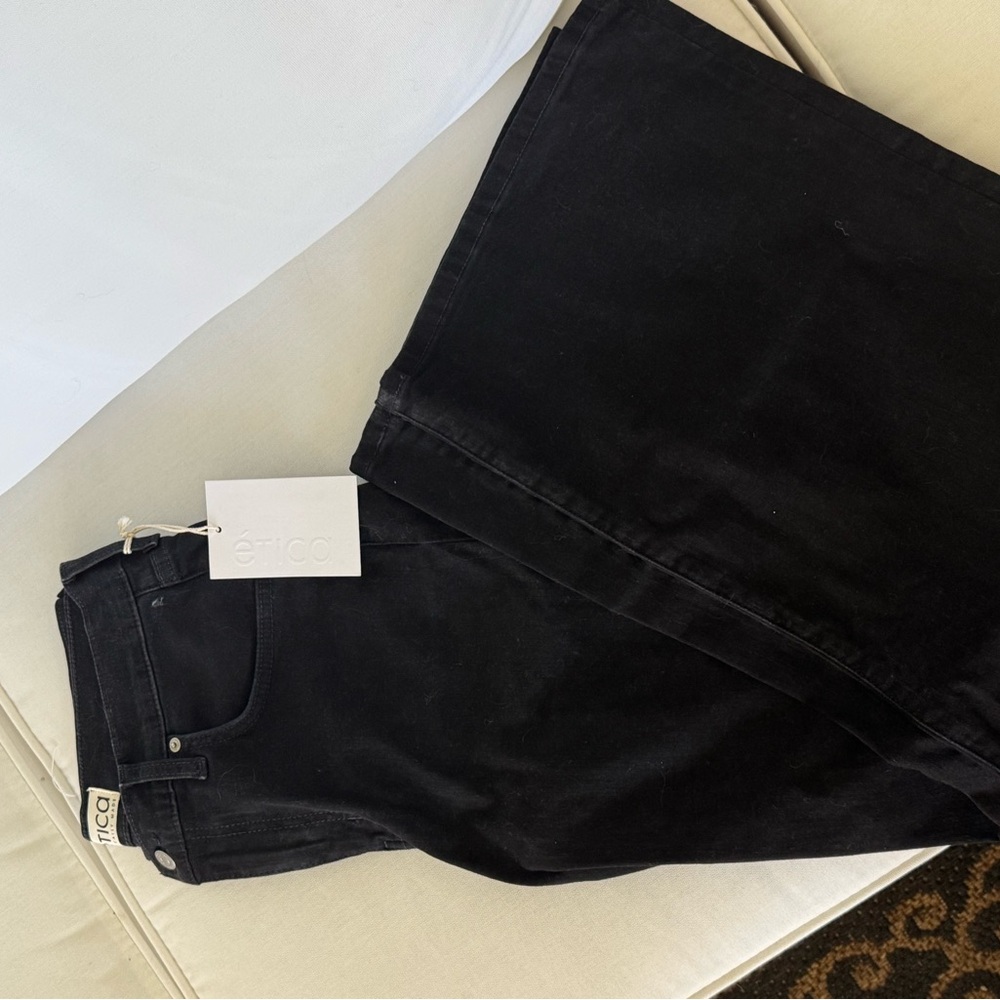 Etica Black Flare & Wide Leg Jeans